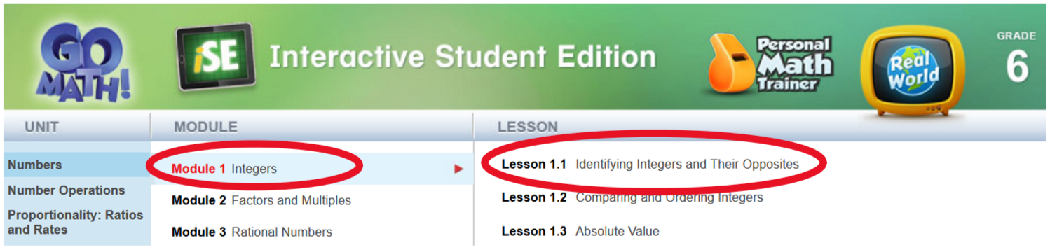 Interactive Student Edition 